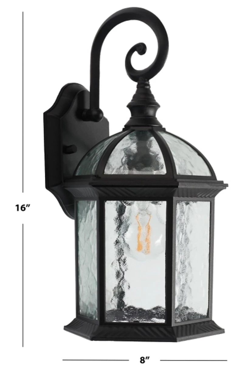 Black Fayln Outdoor Wall Sconces, Set of 2