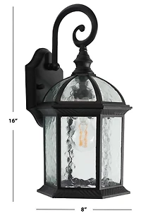 Black Fayln Outdoor Wall Sconces, Set of 2