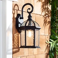 Black Fayln Outdoor Wall Sconces, Set of 2