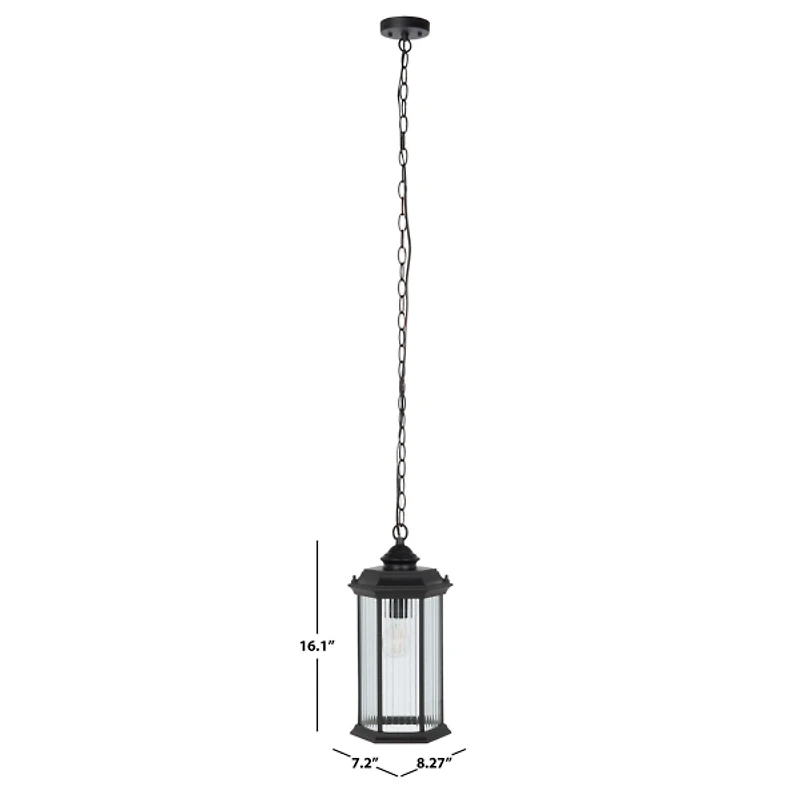 Black Hylan Outdoor Pendant Light