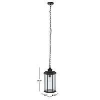 Black Hylan Outdoor Pendant Light