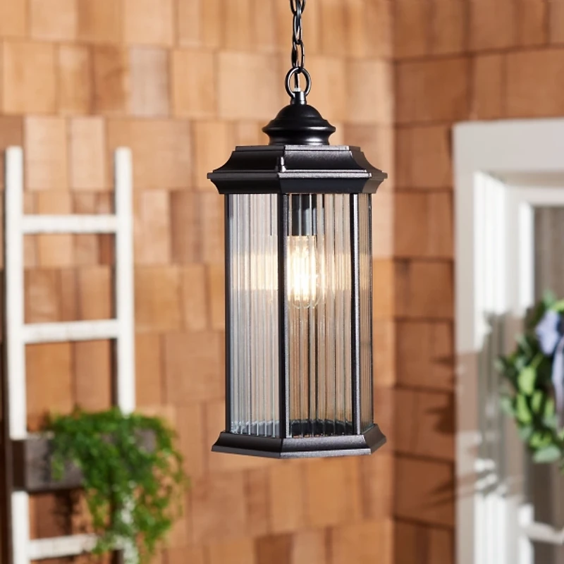 Black Hylan Outdoor Pendant Light