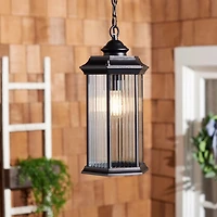 Black Hylan Outdoor Pendant Light