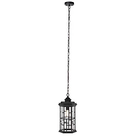 Black Carwen Outdoor Pendant Light