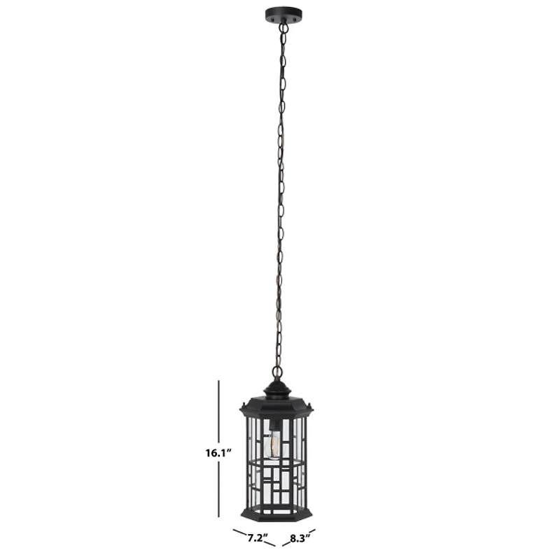 Black Carwen Outdoor Pendant Light