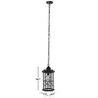 Black Carwen Outdoor Pendant Light