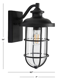 Black Adelle Outdoor Wall Sconces, Set of 2
