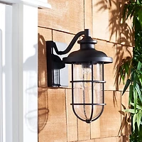 Black Adelle Outdoor Wall Sconces, Set of 2