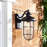 Black Adelle Outdoor Wall Sconces, Set of 2