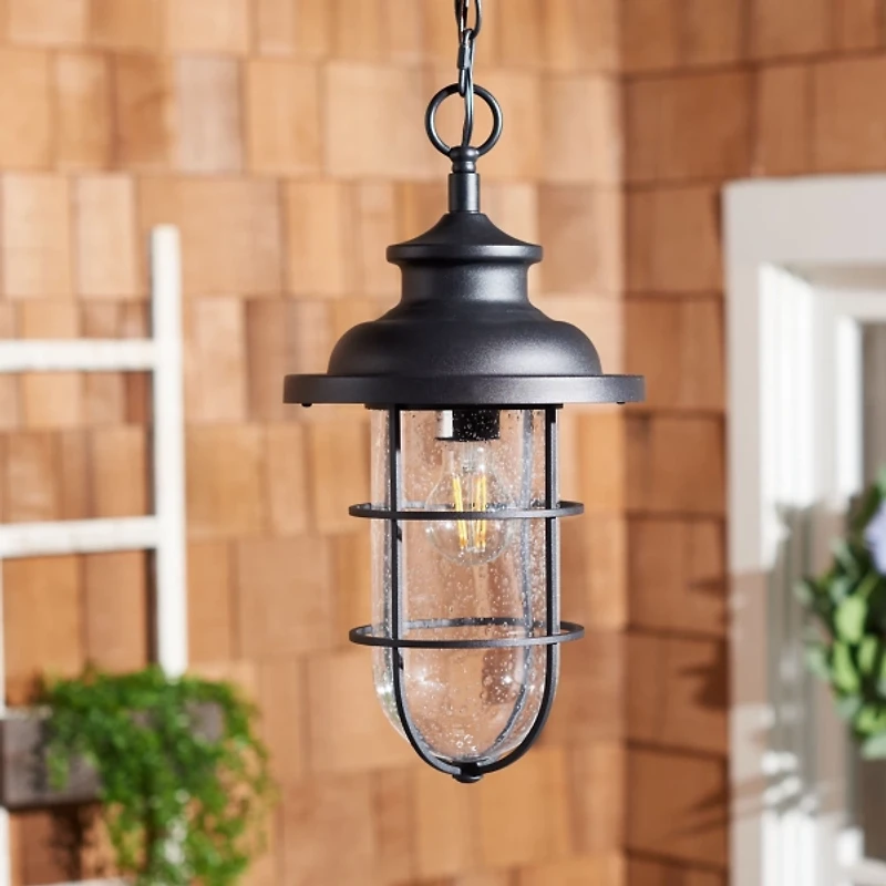 Black Adelle Outdoor Pendant Light