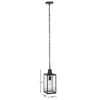 Black Agni Outdoor Pendant Light