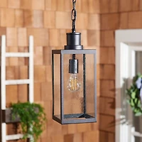 Black Agni Outdoor Pendant Light