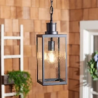 Black Agni Outdoor Pendant Light
