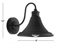 Black Graylin Outdoor Wall Sconces, Set of 2