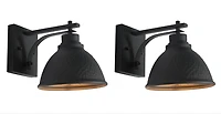 Black Melila Outdoor Wall Sconces, Set of 2