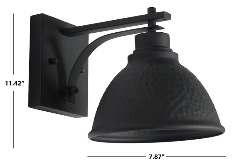 Black Melila Outdoor Wall Sconces, Set of 2