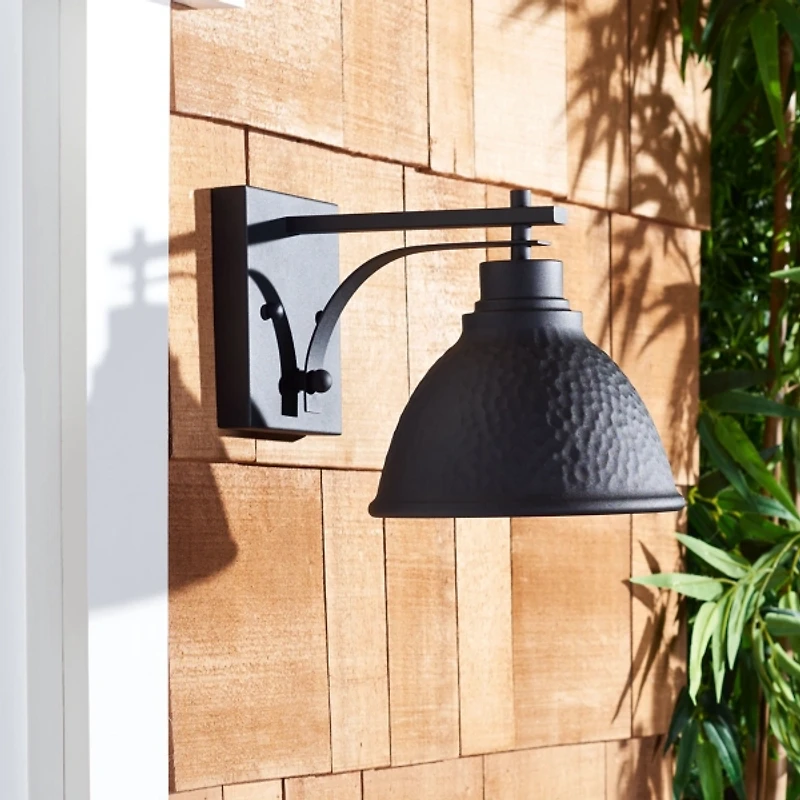 Black Melila Outdoor Wall Sconces, Set of 2