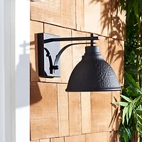 Black Melila Outdoor Wall Sconces, Set of 2