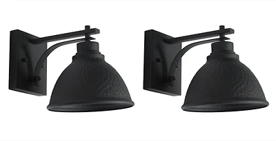 Black Melila Outdoor Wall Sconces, Set of 2