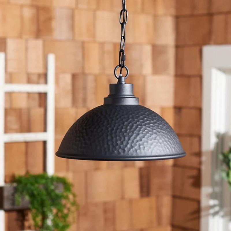 Black Melila Outdoor Pendant Light