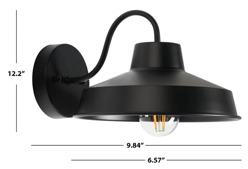 Black Quarry Outdoor Wall Sconces, Set of 2