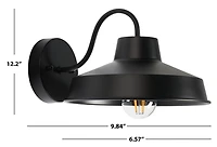 Black Quarry Outdoor Wall Sconces, Set of 2