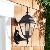 Rhion Black Outdoor Wall Sconces, Set of 2