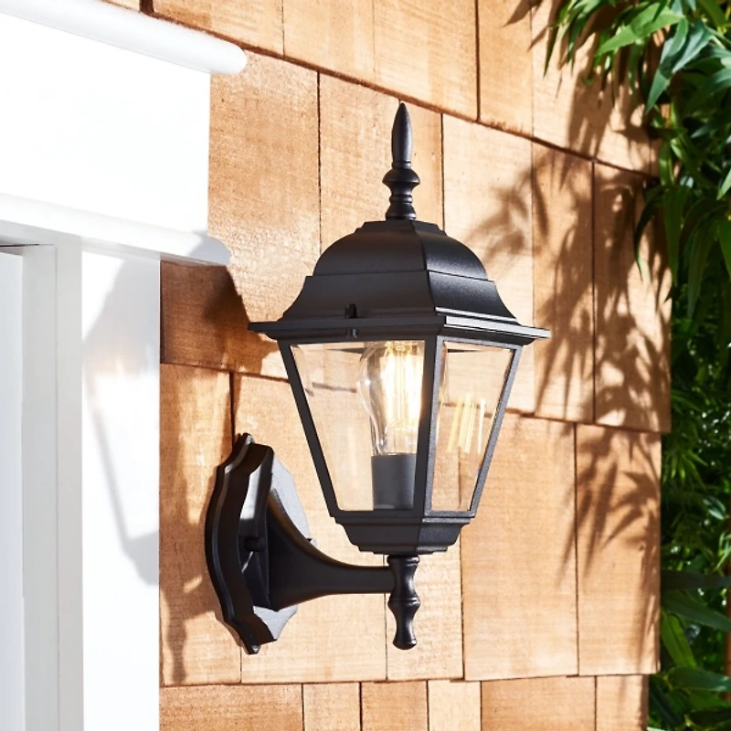 Rhion Black Outdoor Wall Sconces, Set of 2