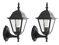 Rhion Black Outdoor Wall Sconces, Set of 2
