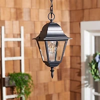 Rhion Black Outdoor Pendant Light
