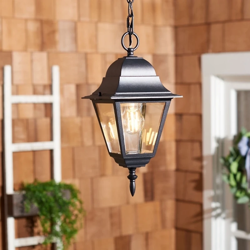 Rhion Black Outdoor Pendant Light