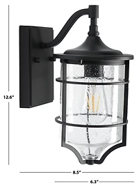 Black Rueda Outdoor Wall Sconces, Set of 2