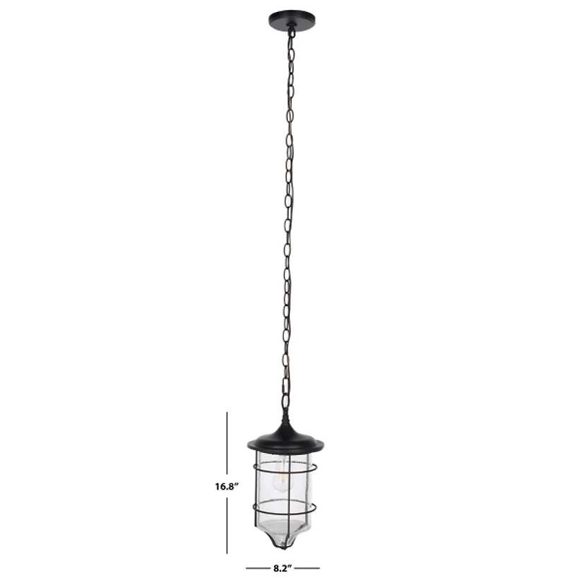 Black Rueda Outdoor Pendant Light
