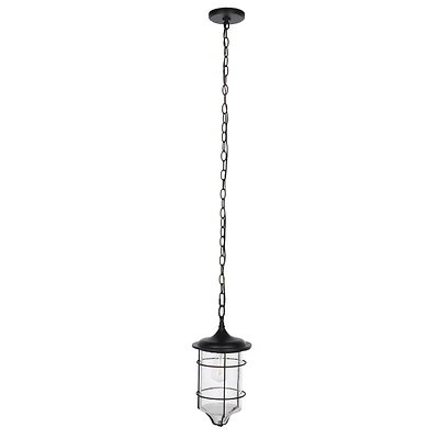 Black Rueda Outdoor Pendant Light