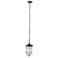 Black Rueda Outdoor Pendant Light