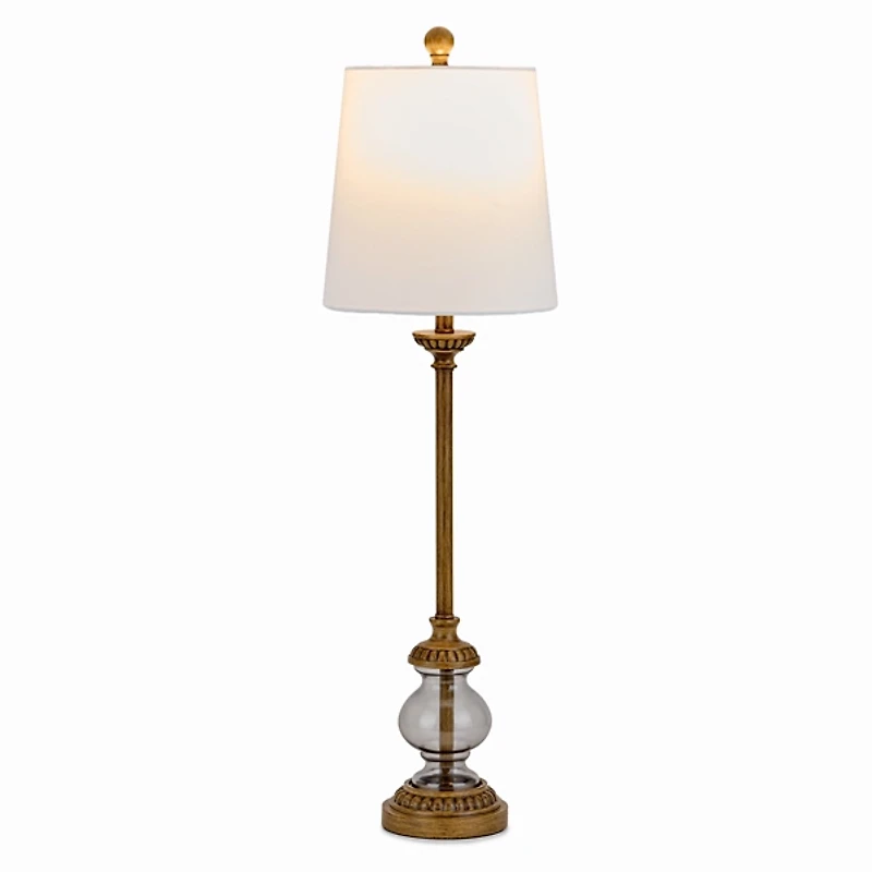 Wells Blue Glass Buffet Lamp