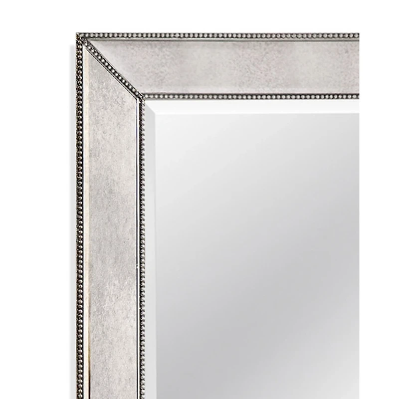 Antique Silver Beaded Mira Wall Mirror