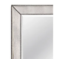 Antique Silver Beaded Mira Wall Mirror