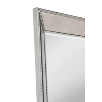 Antique Silver Beaded Mira Wall Mirror, 24x36