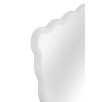 White Wavy Cassia Wall Mirror