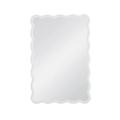 White Wavy Cassia Wall Mirror