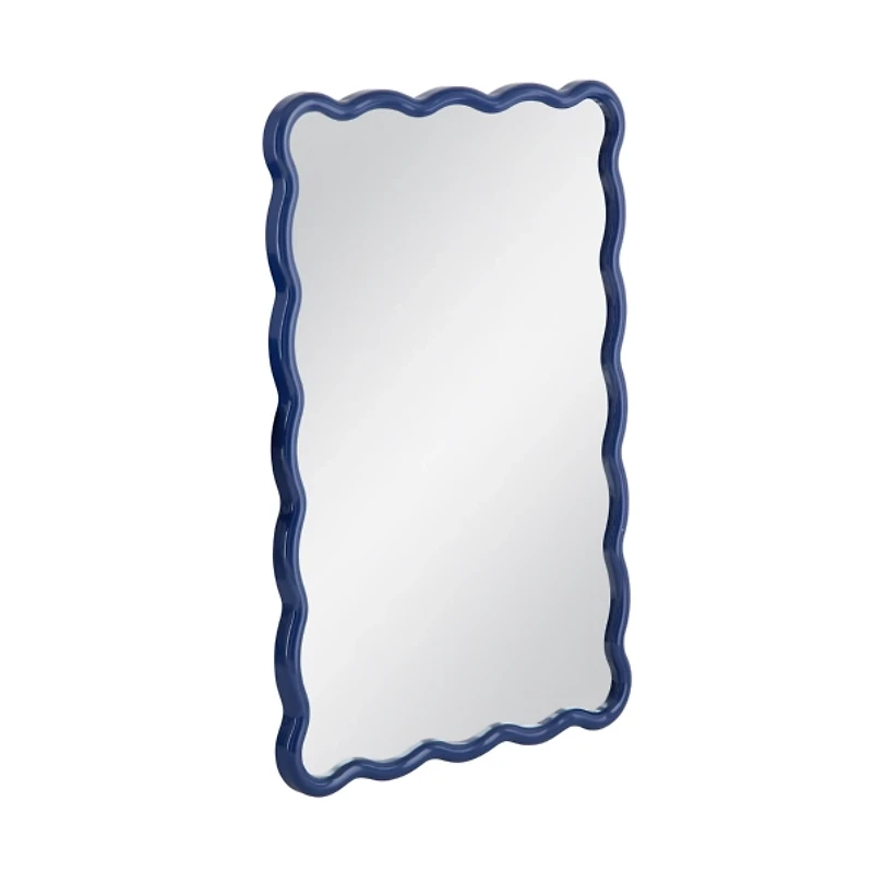 Navy Wavy Cassia Wall Mirror