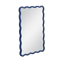 Navy Wavy Cassia Wall Mirror