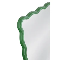 Green Wavy Cassia Wall Mirror
