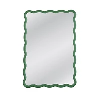 Green Wavy Cassia Wall Mirror