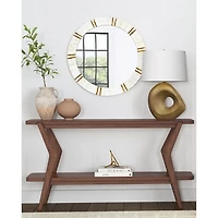Brown Angular Stratton Console Table