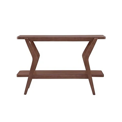 Brown Angular Stratton Console Table
