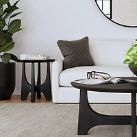 Matte Round Accent Table
