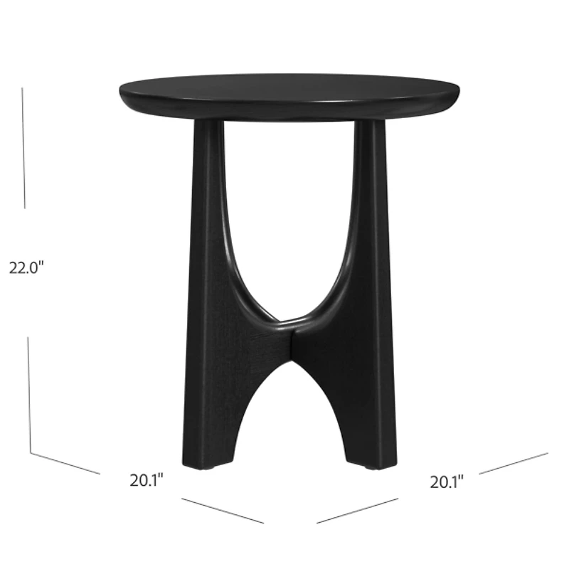 Matte Round Accent Table