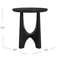 Matte Round Accent Table